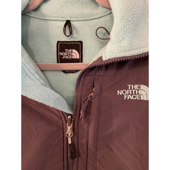 Preowned The North Face Fleece Jacket * Small, Green Full Zip Sherpa Pile MSS14 - Picture 2 of 4
